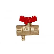 Кран п/манометр 11б27п(м) Ду 15 Ру16 ВР G1/2"-М20х1,5 с бабочкой без фланца